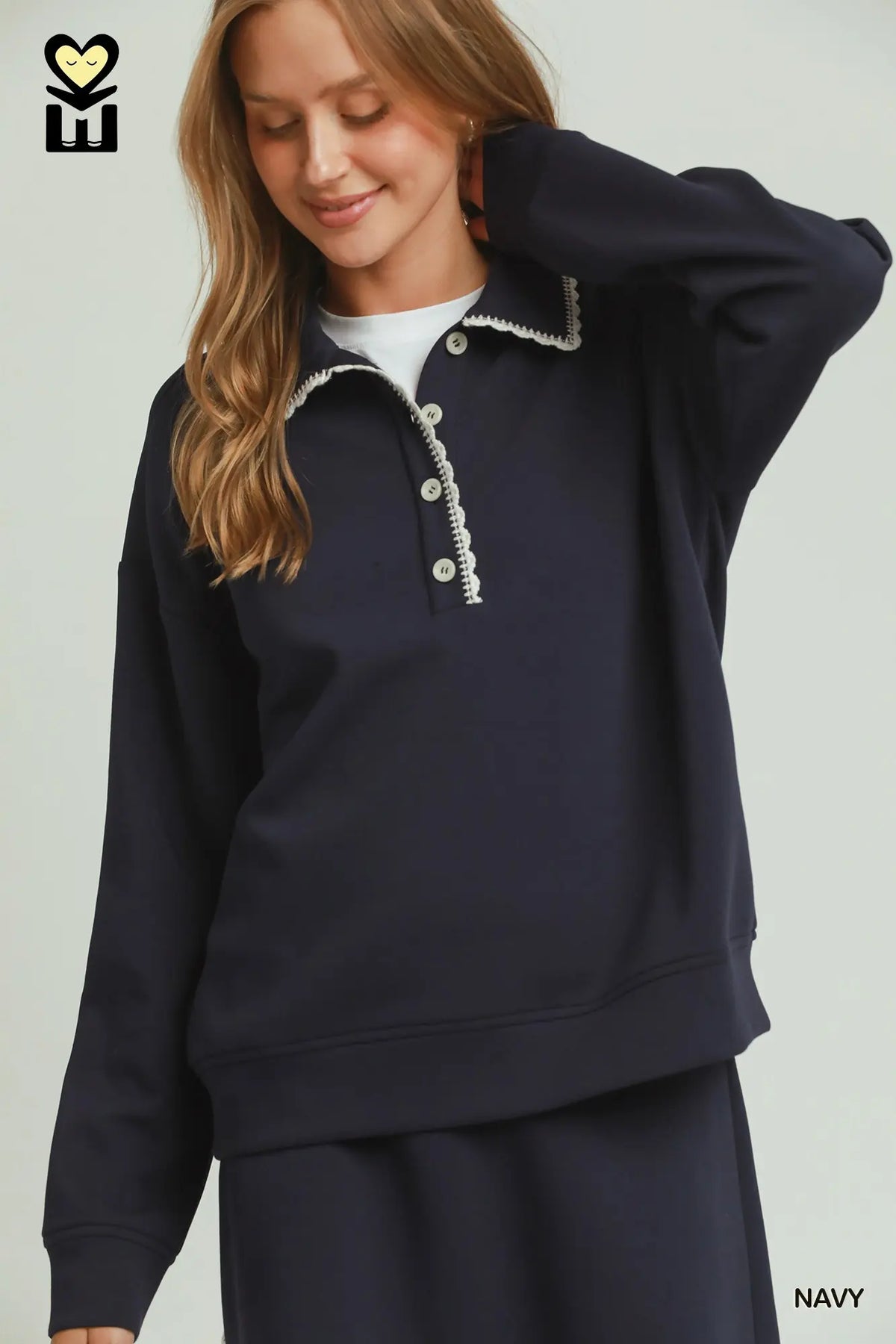 Allison Athletic Pullover | Navy