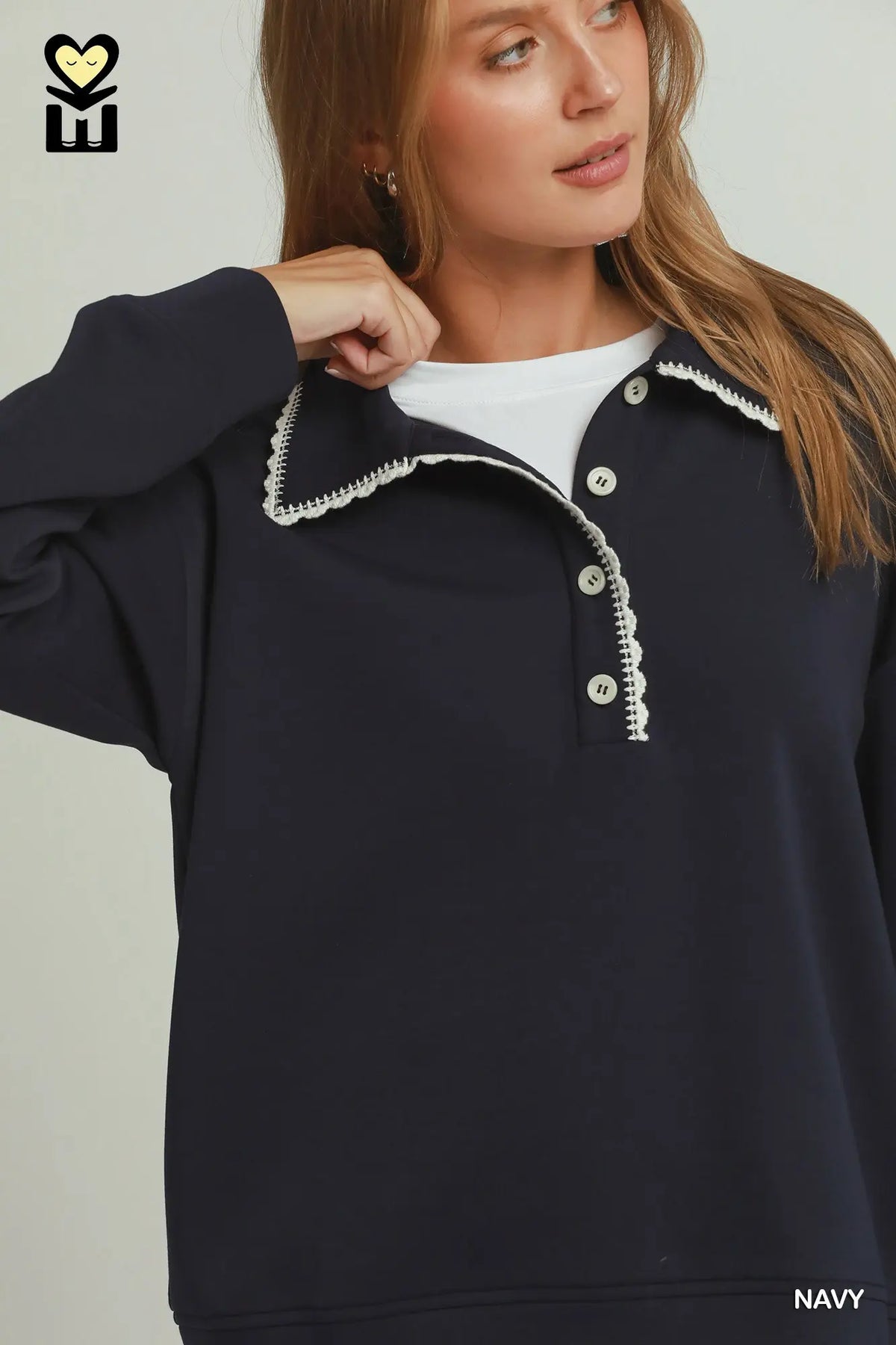 Allison Athletic Pullover | Navy