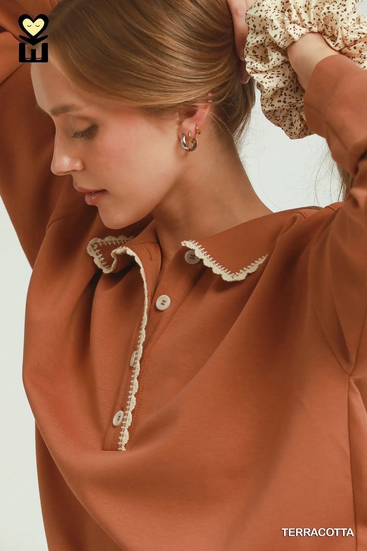 Allison Athletic Pullover | Terracotta