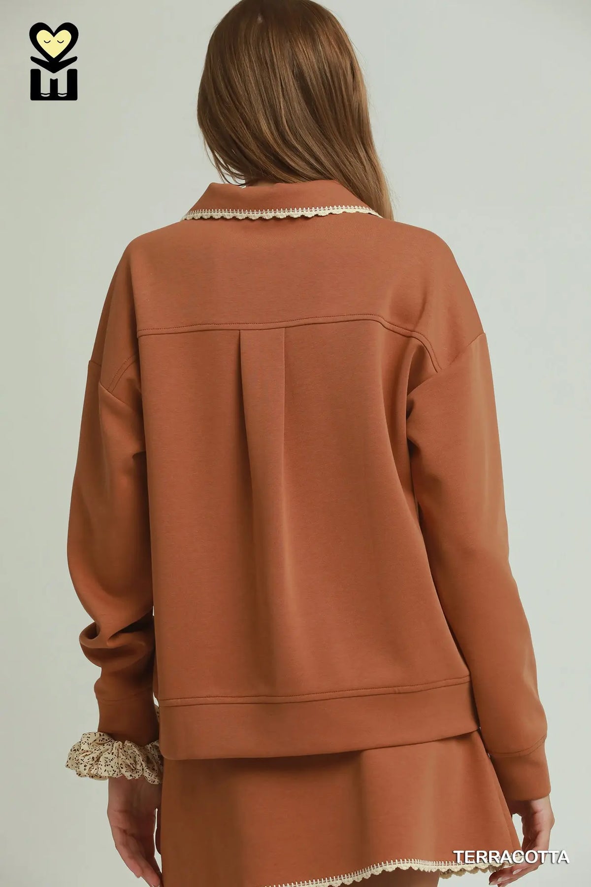 Allison Athletic Pullover | Terracotta