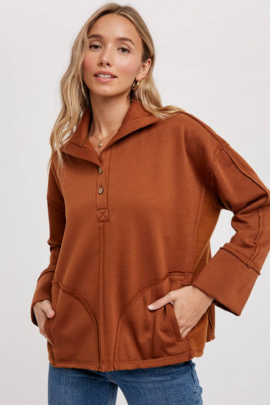 Cammie Henley Pullover | Rust