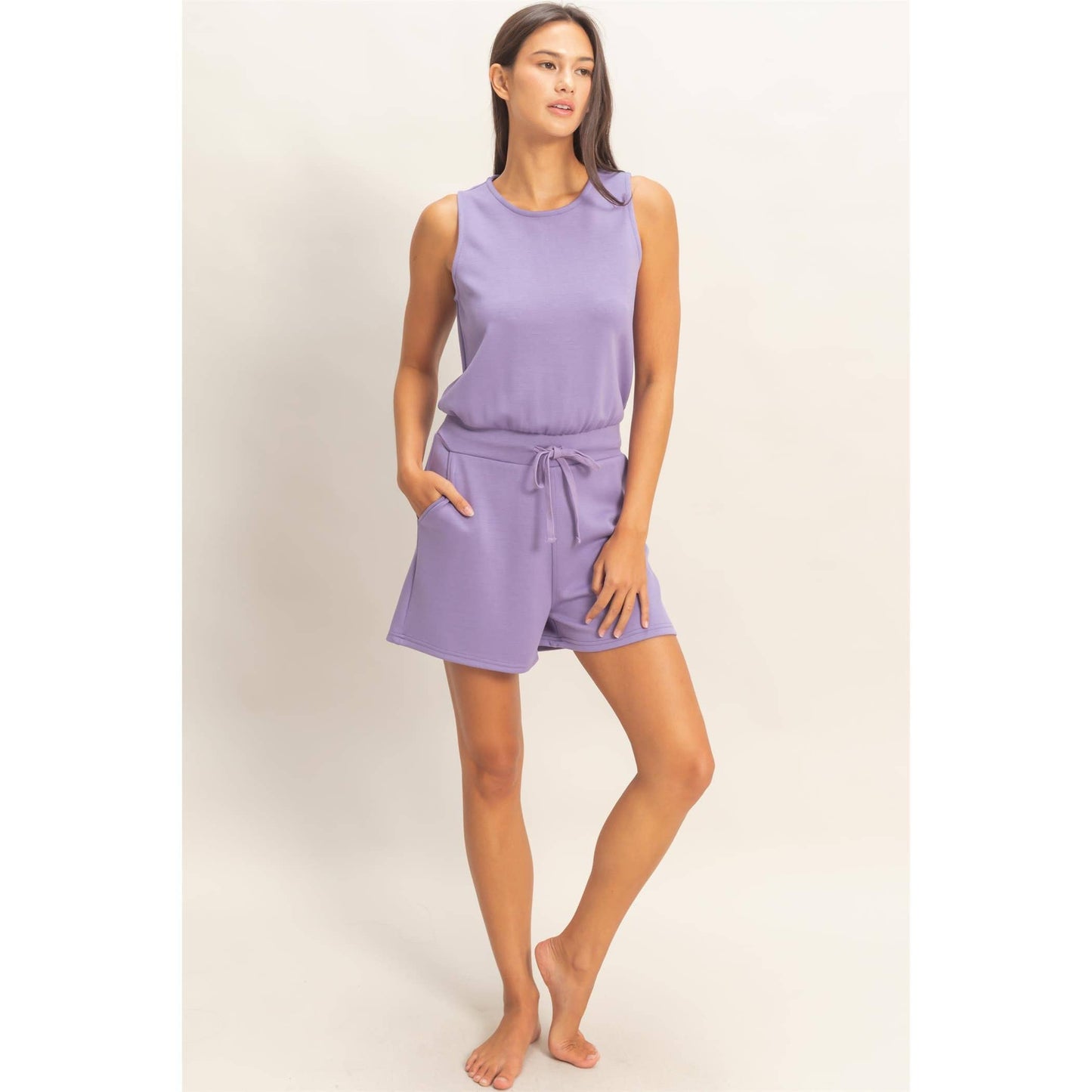 Jackie Romper | Lavender