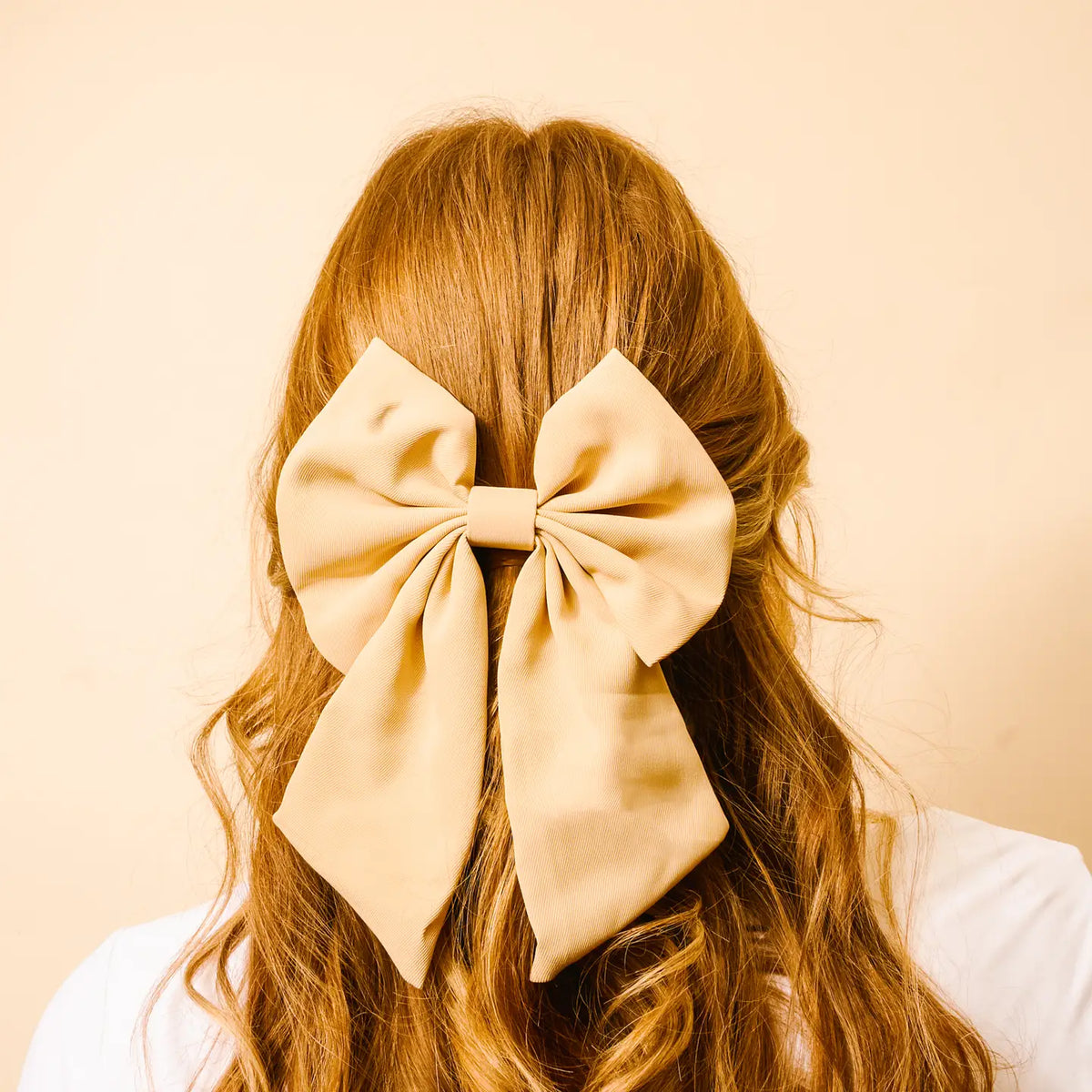 Classic Hair Bow | Tan