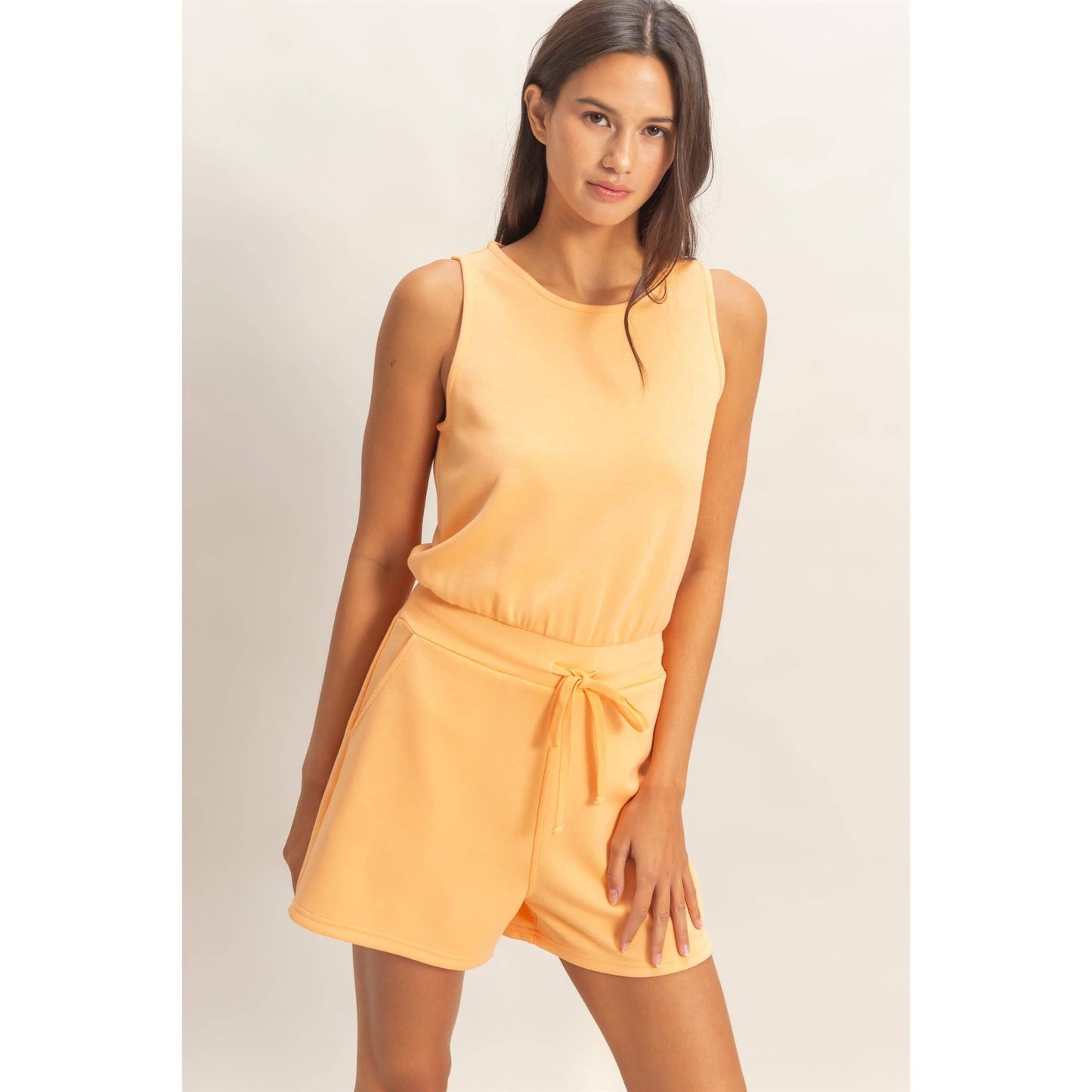 Jackie Romper | Apricot