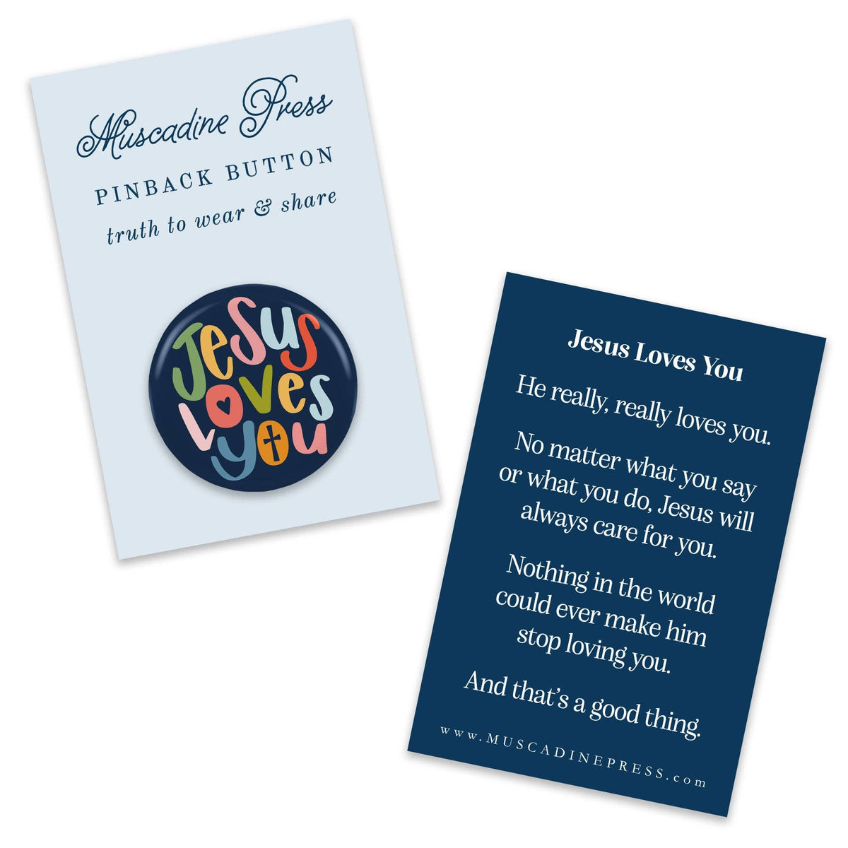 Pinback Button, Jesus Loves You
