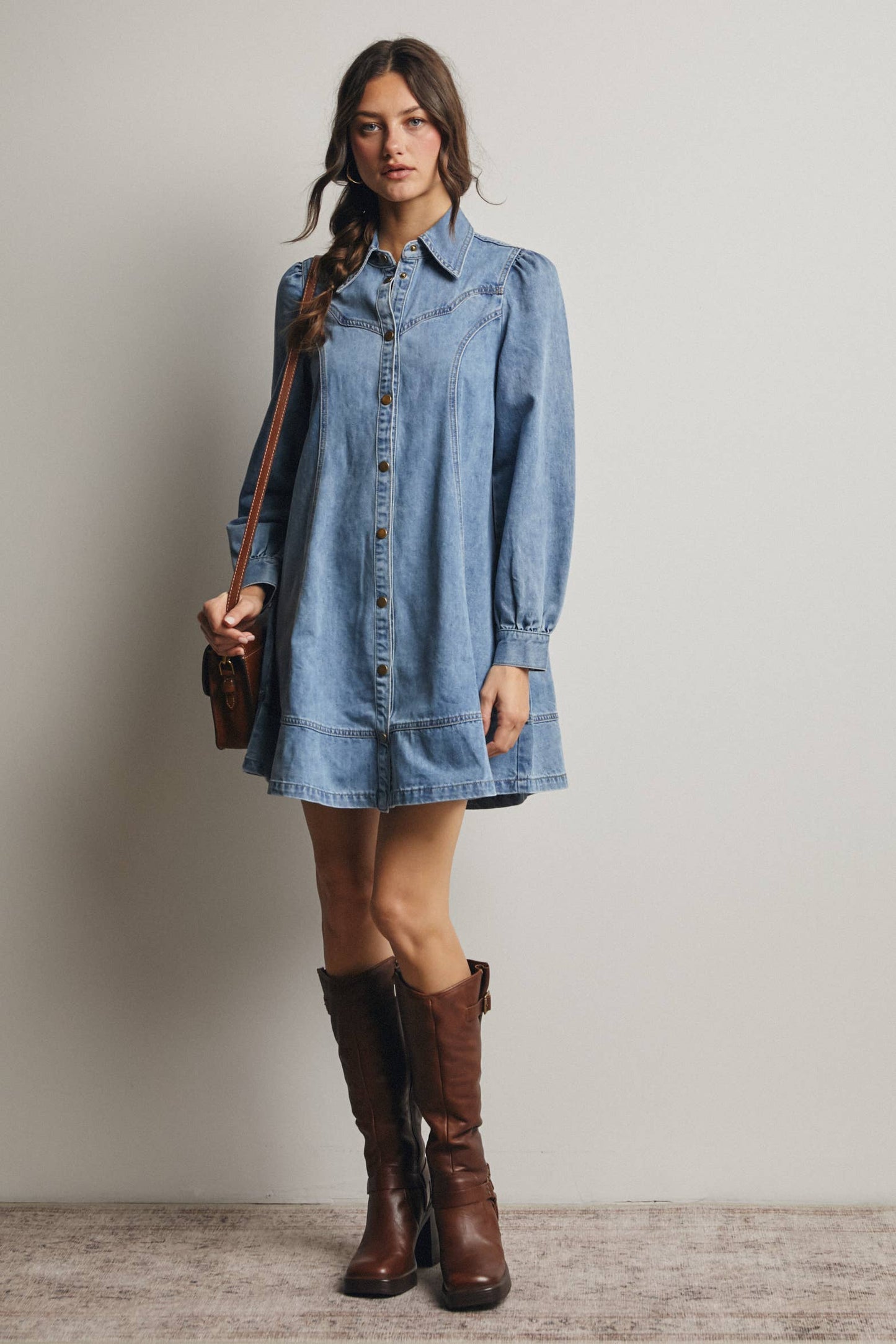 Freya Denim Dress | Medium Wash