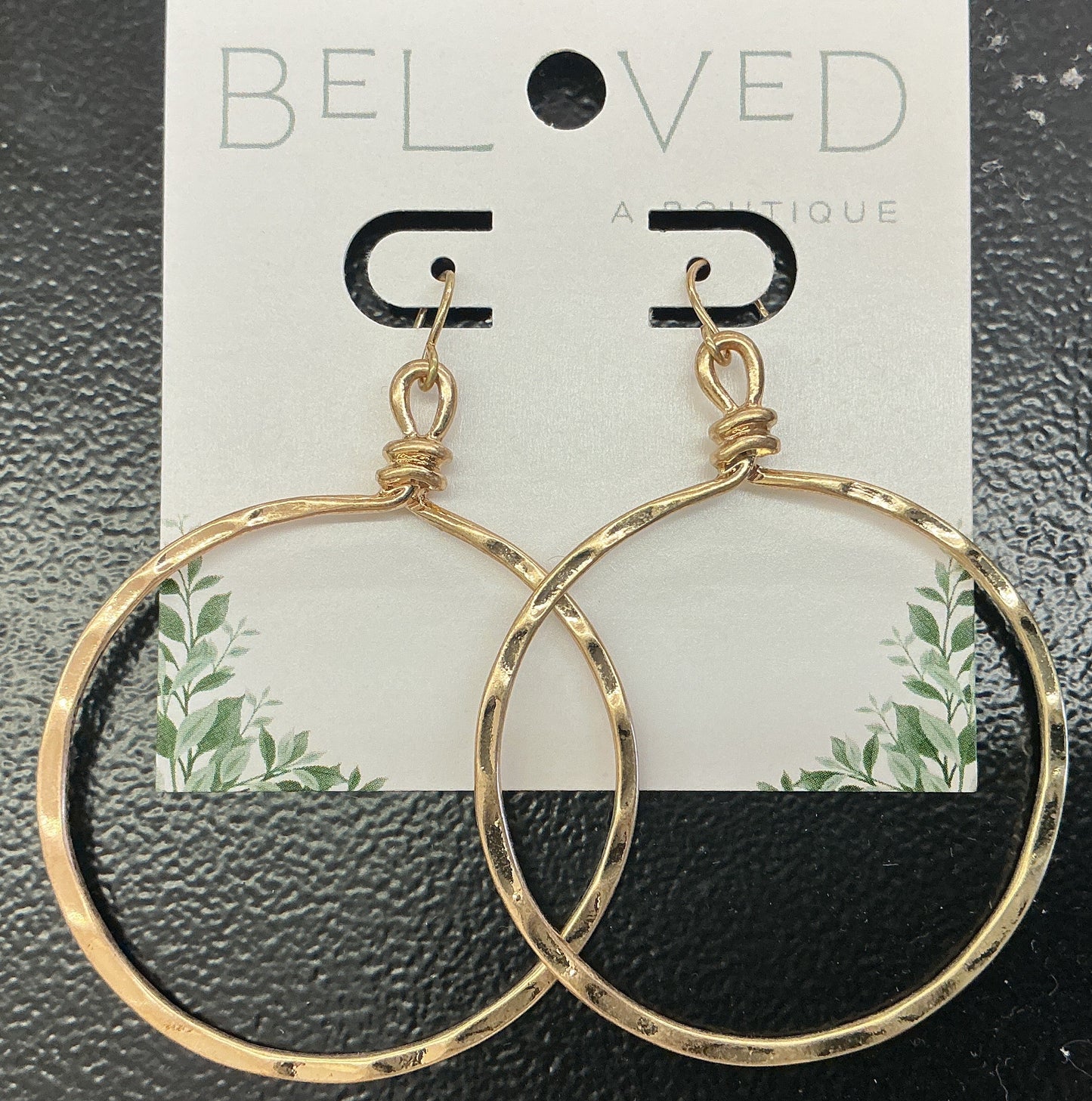 Gold Large Hoop w/ Twist
