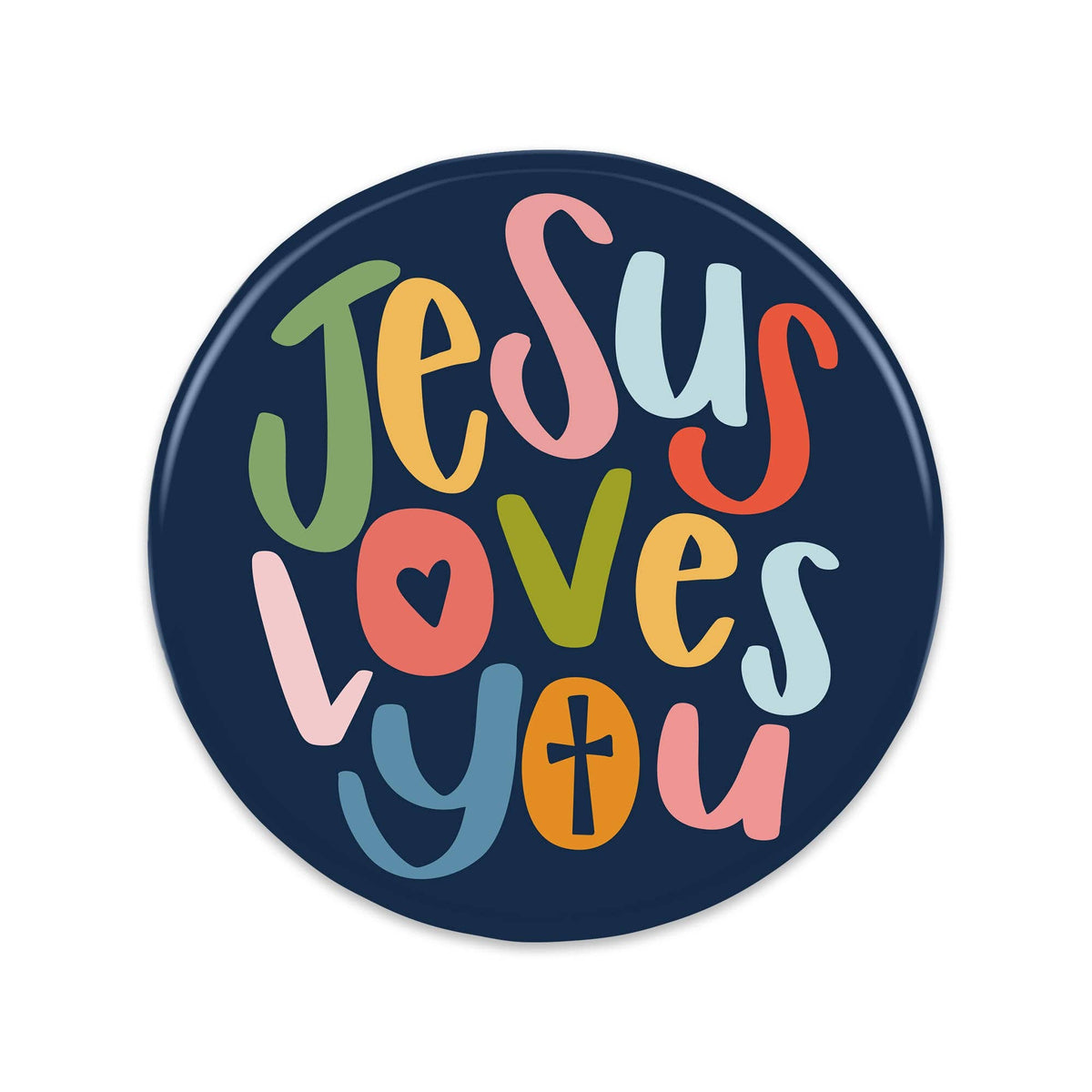 Pinback Button, Jesus Loves You