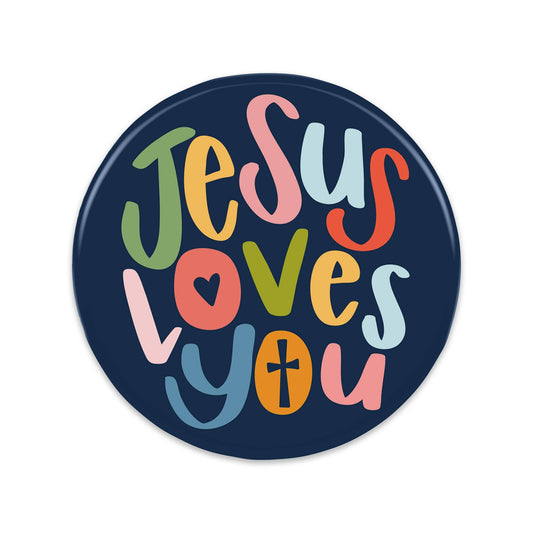 Pinback Button, Jesus Loves You