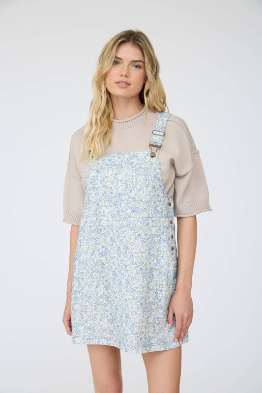 Natalie Floral Denim Dress