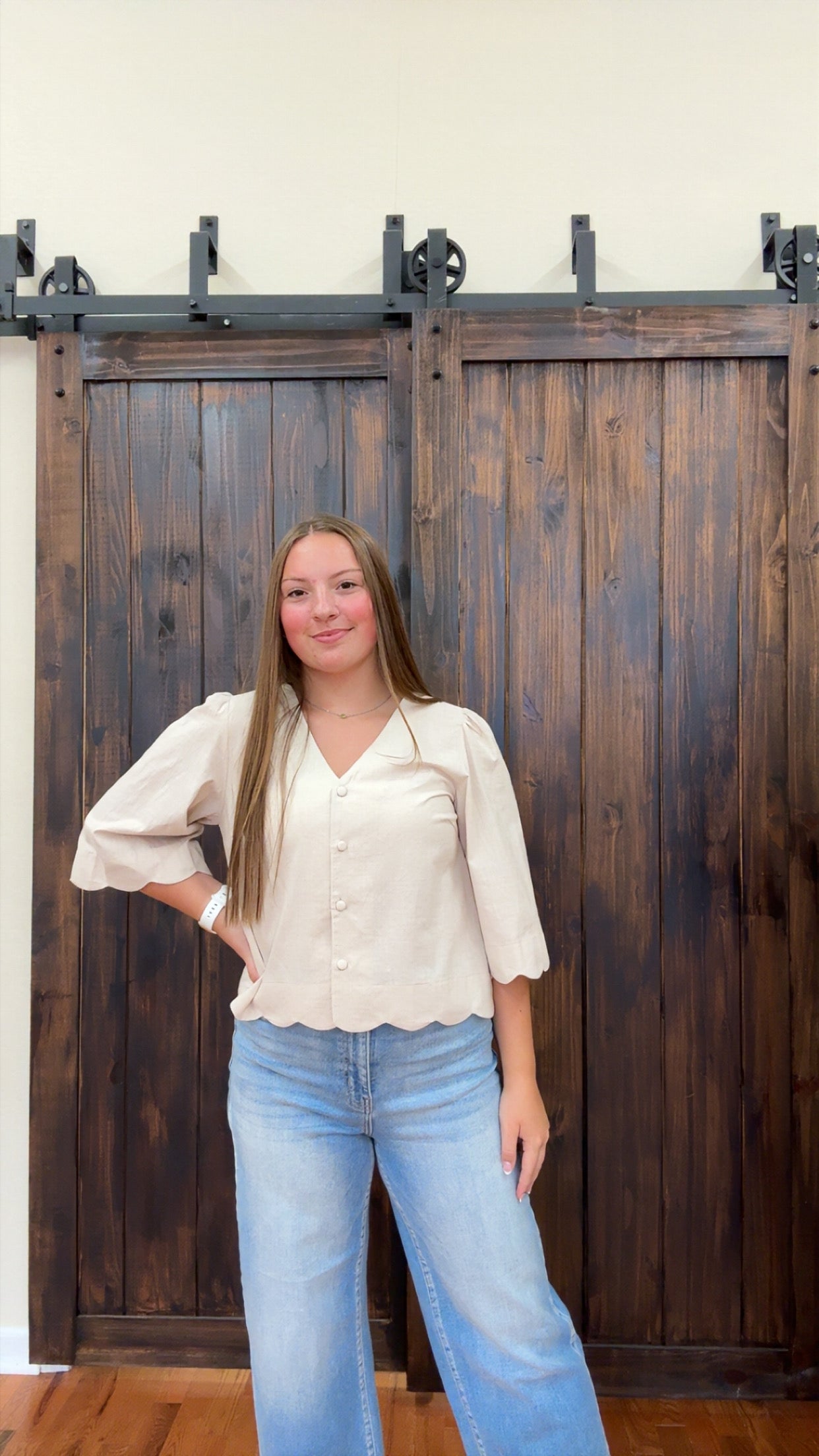 Sadie Linen Blouse | Oatmeal