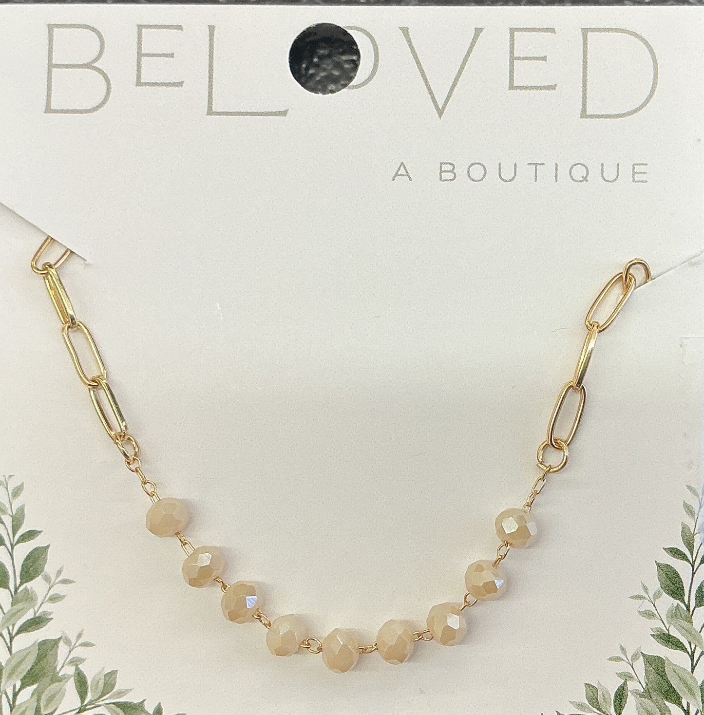 Dainty Contrast Necklace | Ivory