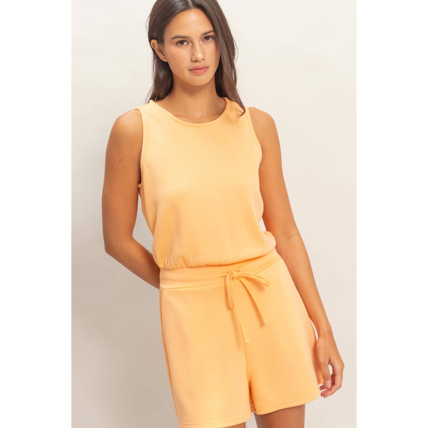 Jackie Romper | Apricot