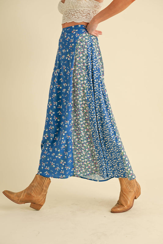 Melanie Skirt | Blue Floral