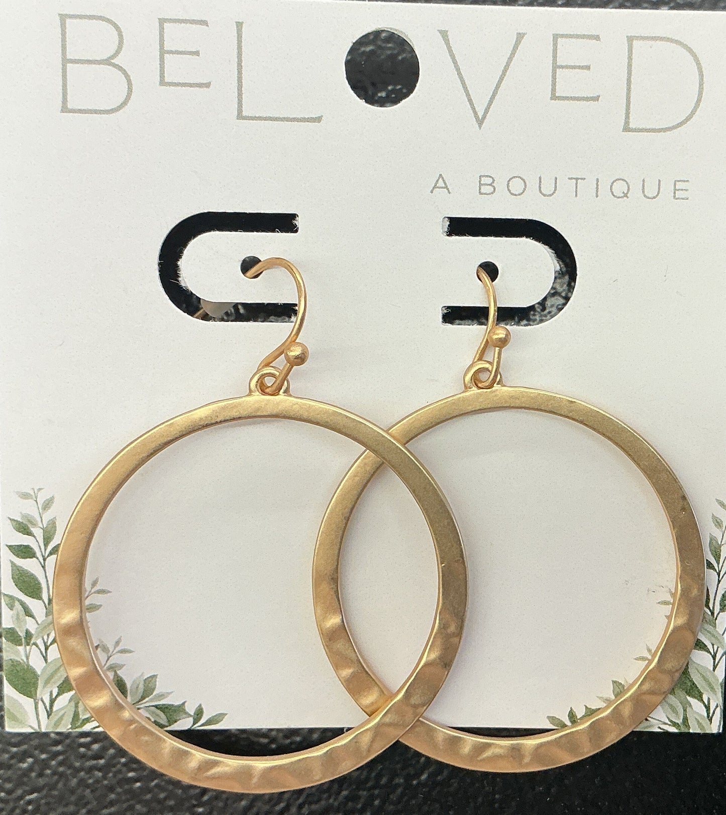 Gold Open Circle Dangle