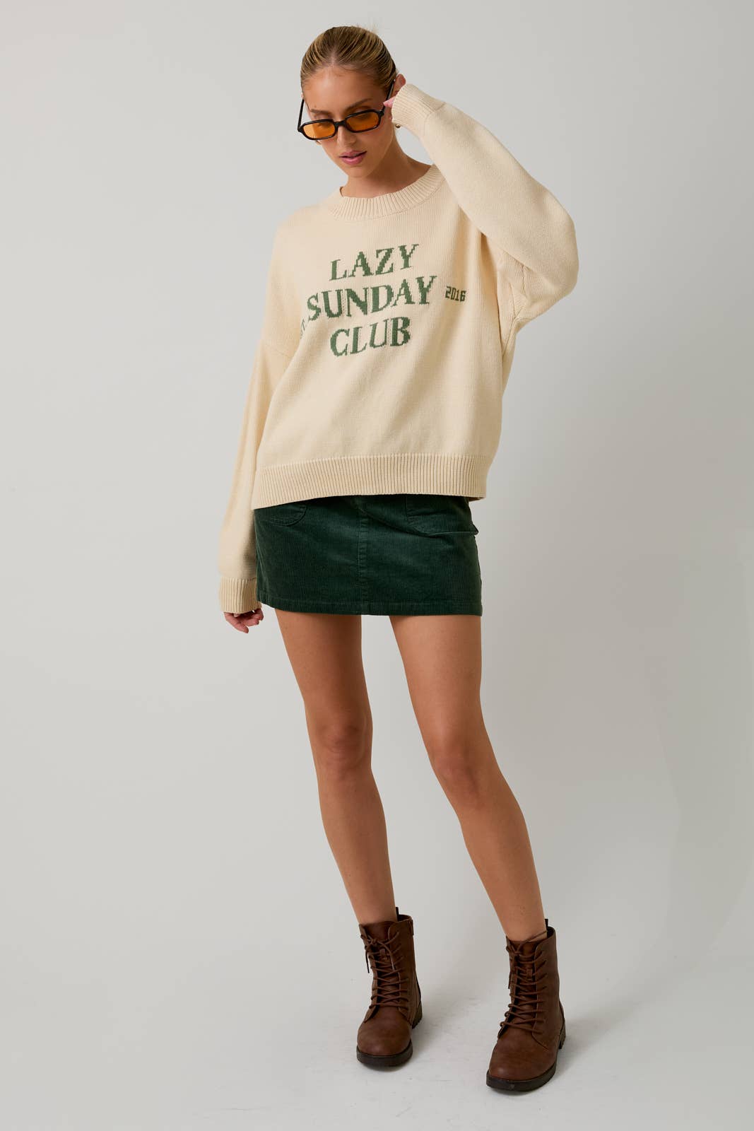 "Lazy Sunday Club" Sweater