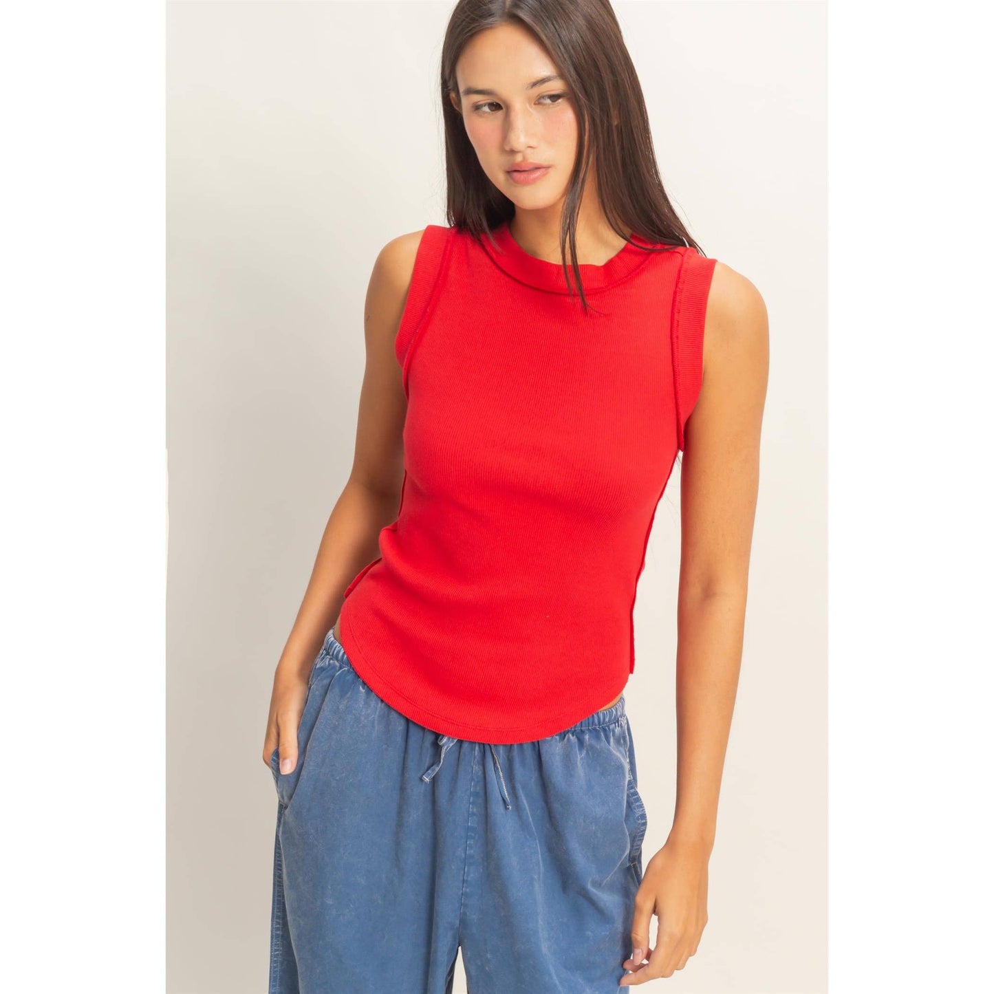 Evelyn Tank | Electric Red