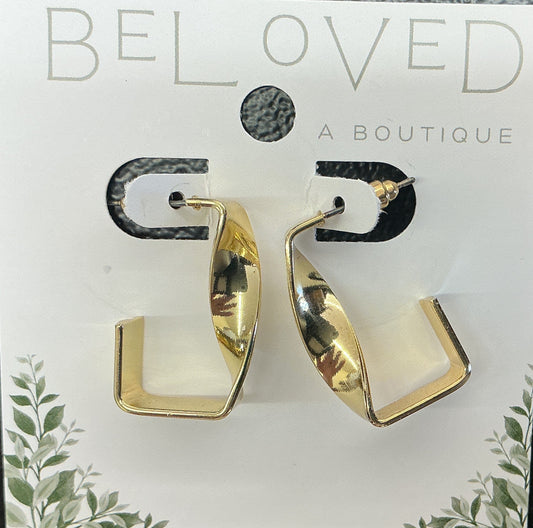 Gold Twist Rectangle