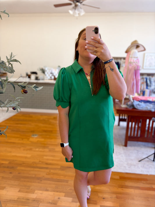 Bella Athletic Dress | Green