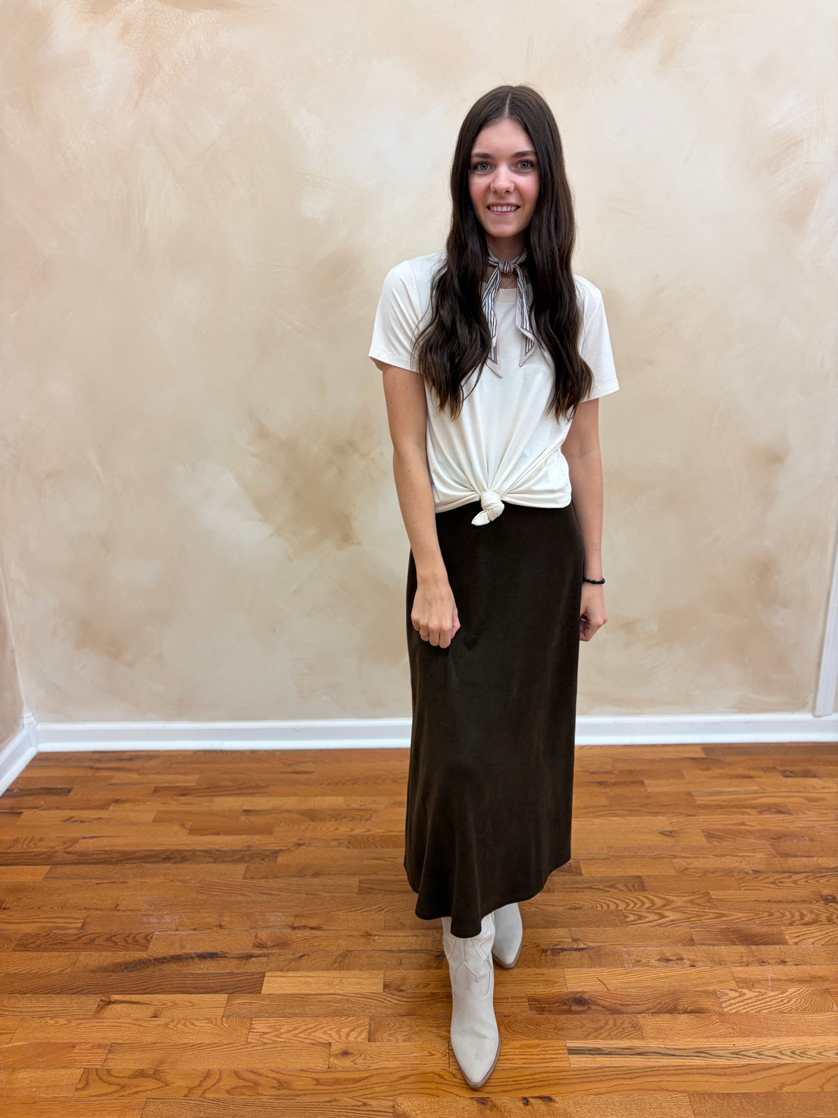 Magnolia Knit Skirt | Brown