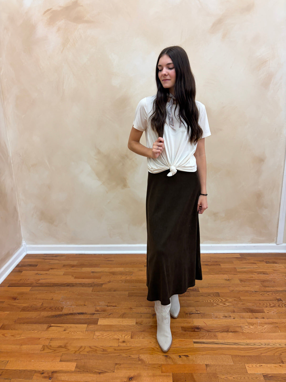 Magnolia Knit Skirt | Brown