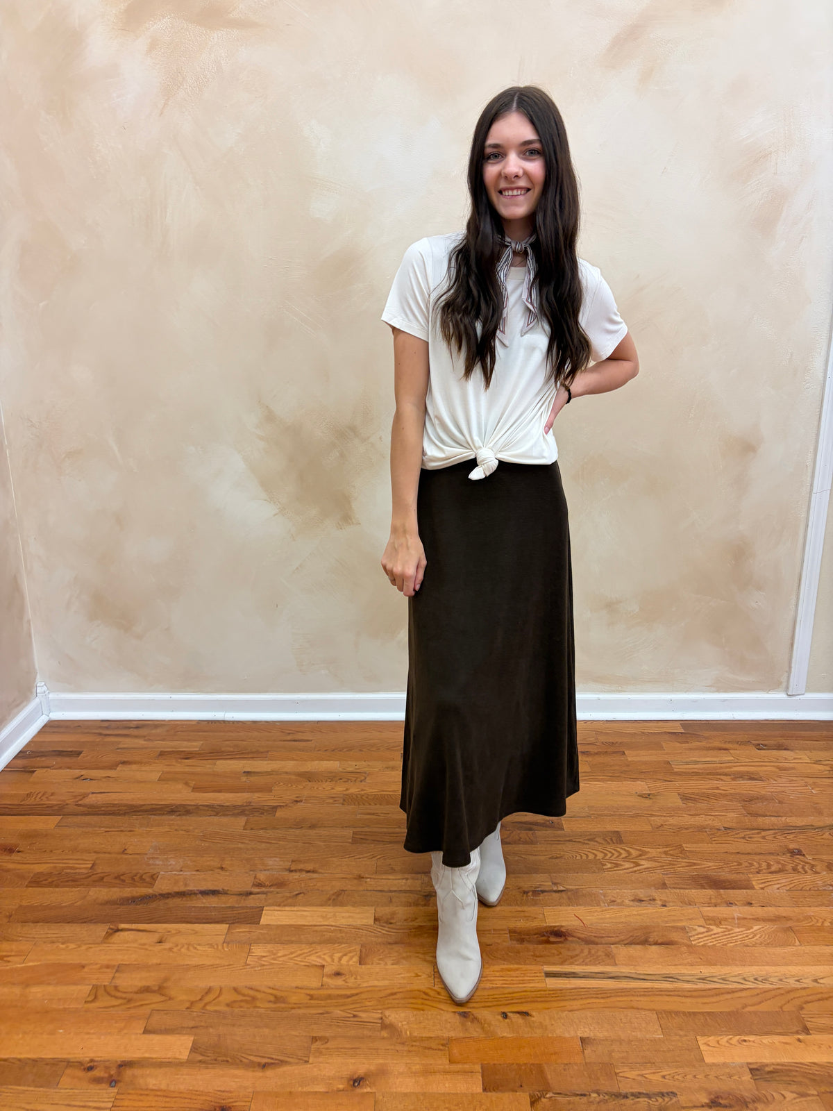 Magnolia Knit Skirt | Brown