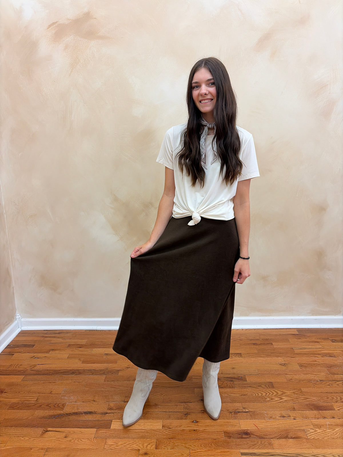 Magnolia Knit Skirt | Brown