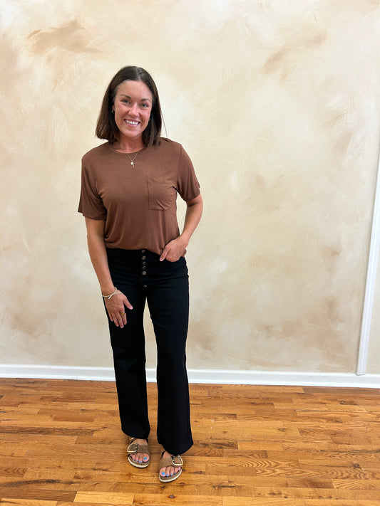 Button-up Denim | Black