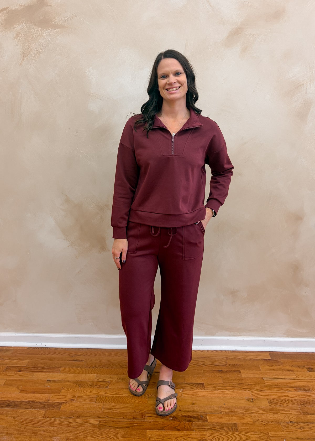 Brooklyn Pullover | Maroon