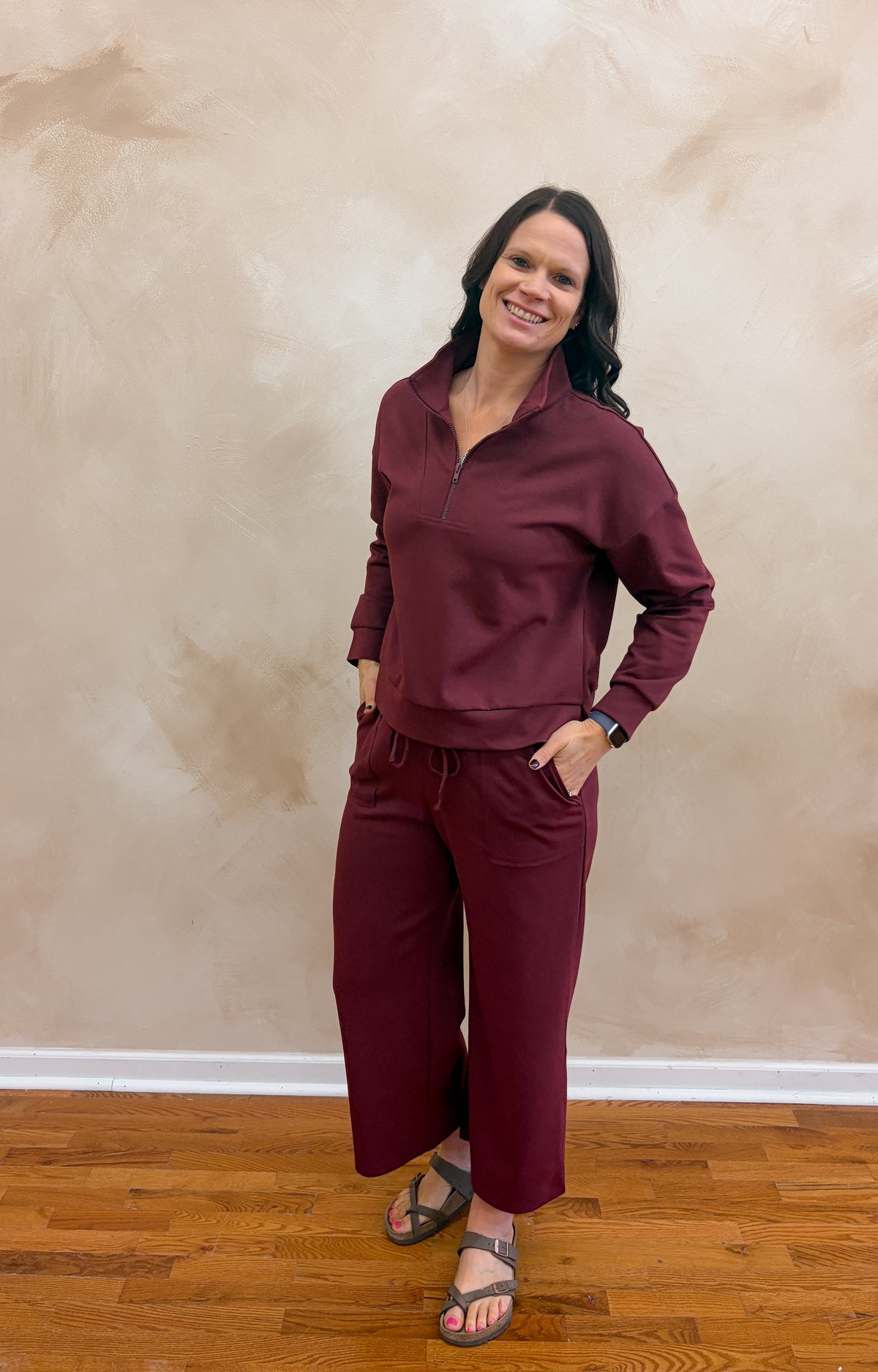 Brooklyn Pullover | Maroon