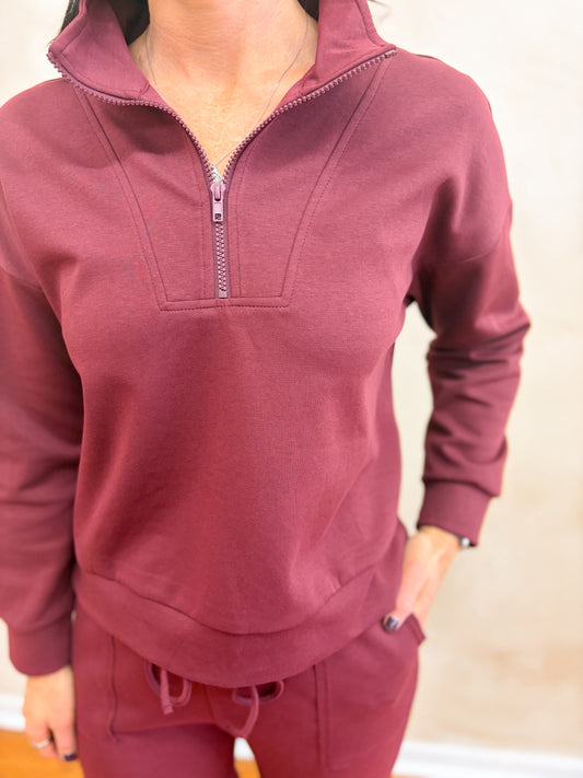 Brooklyn Pullover | Maroon