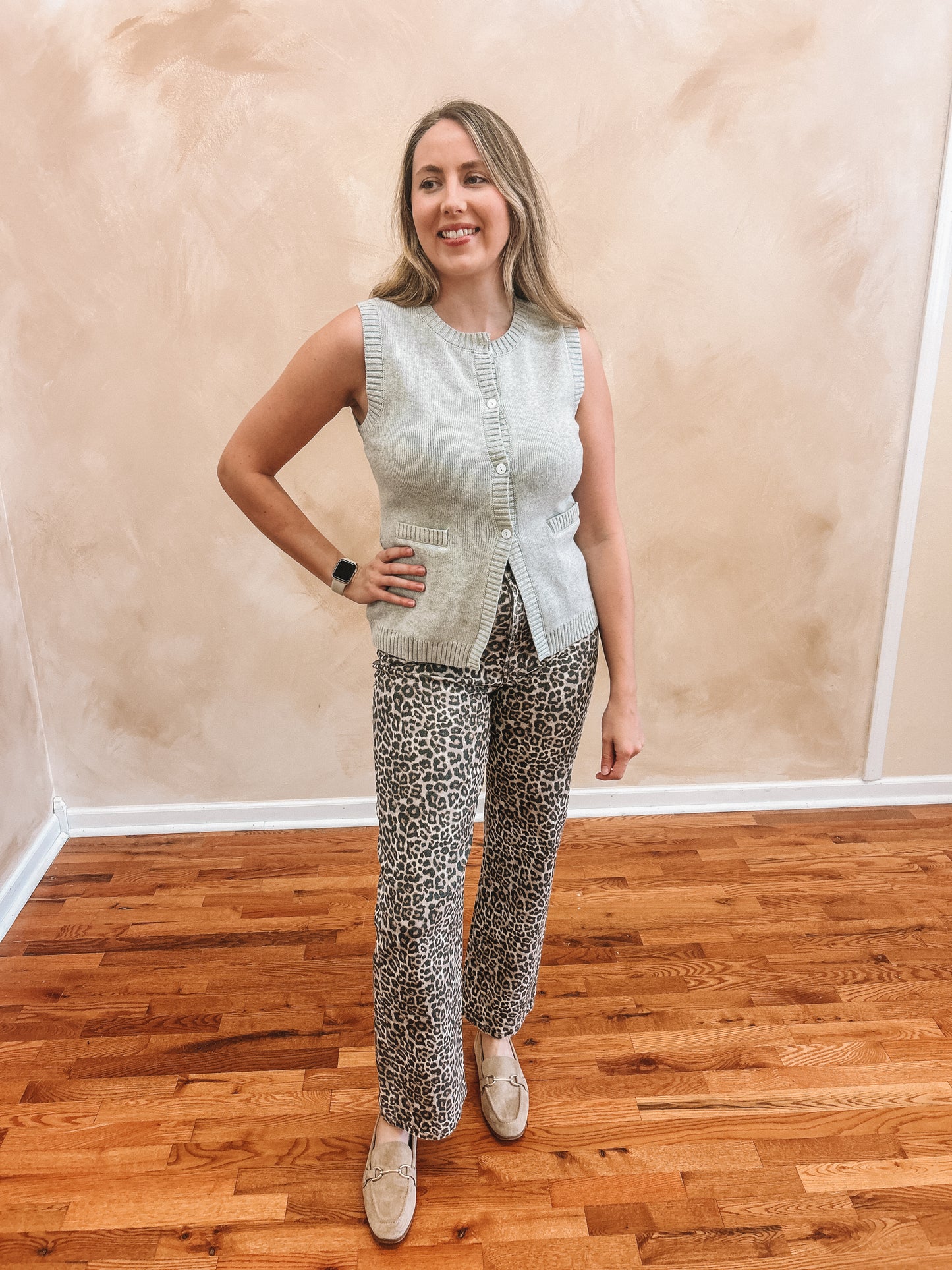 Macie Button-down Knit