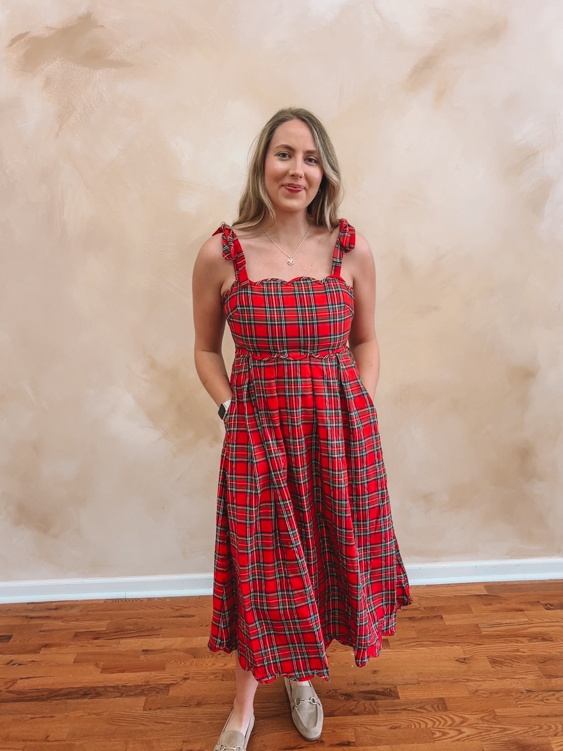 Holiday Plaid Dress Beloved a boutique Holiday Plaid Dress Beloved a boutique