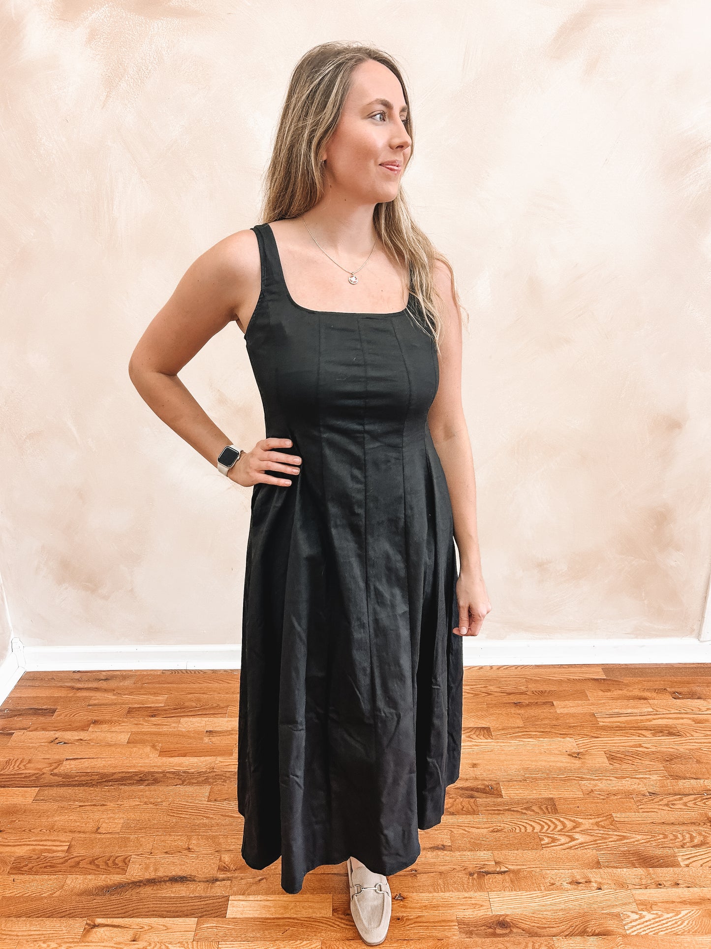 Pippa A-Line Dress | Black