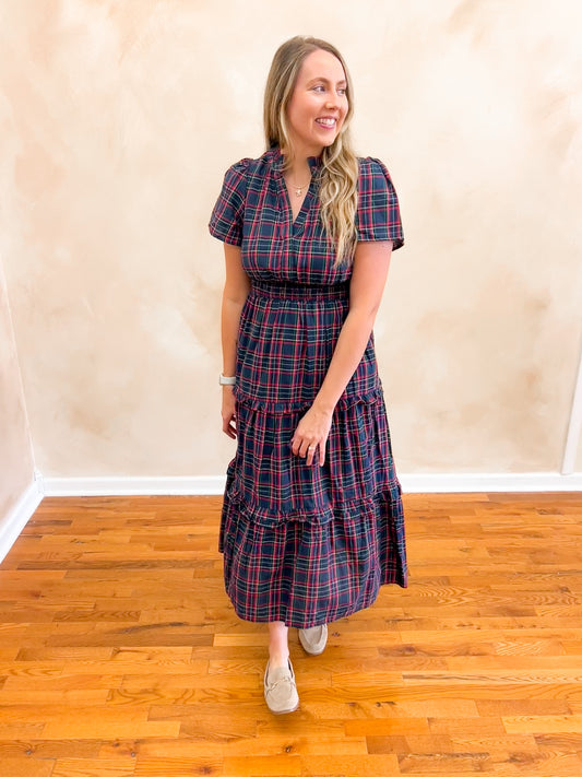 Miley Plaid Maxi Dress