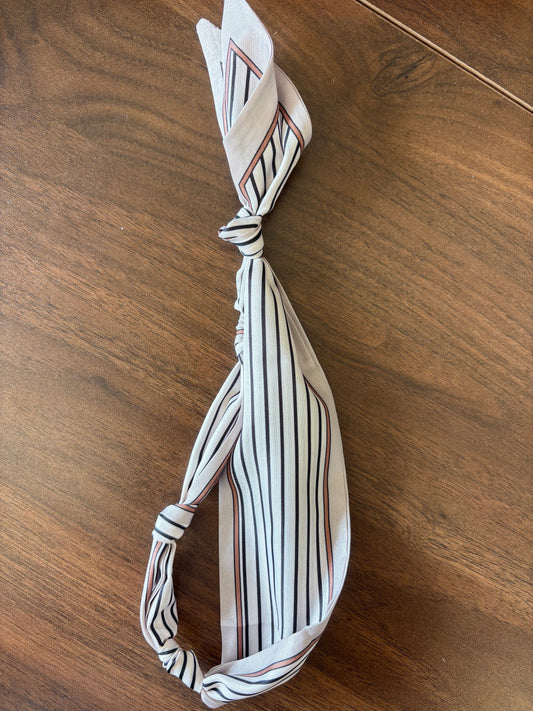 Nude Striped Scarf