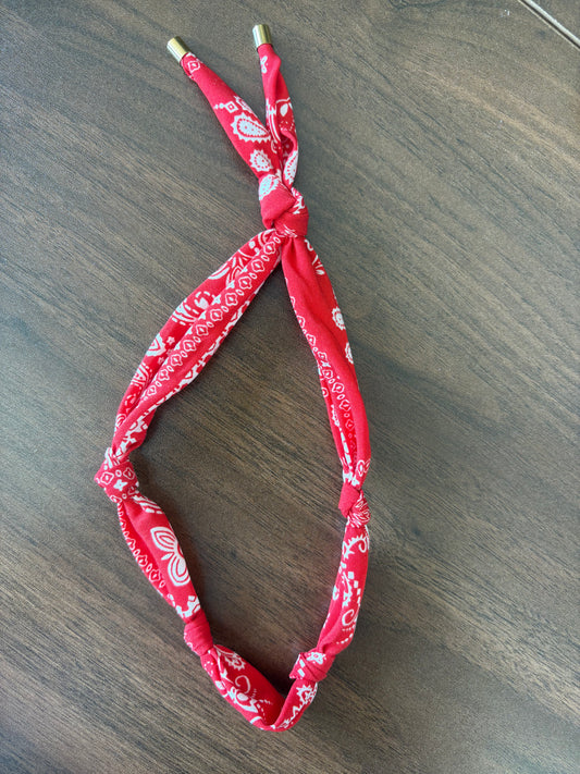 Red Bandanna Scarf