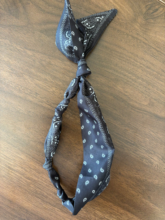 Black Bandanna Scarf