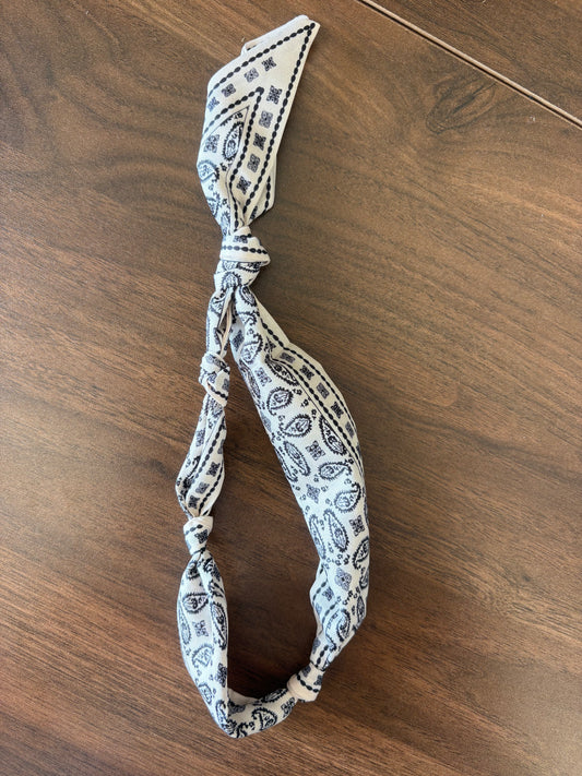Cream Bandanna Scarf