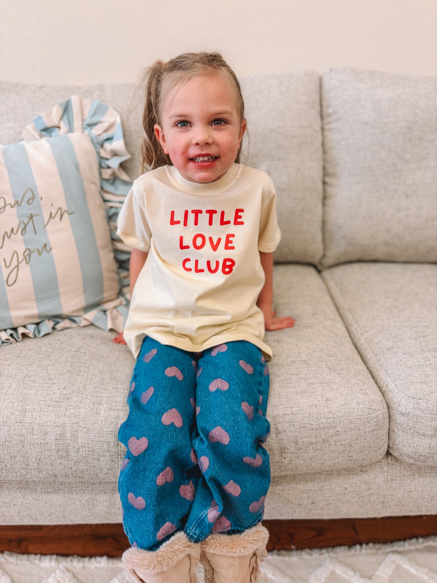 Little Love Club Tee | Eggshell