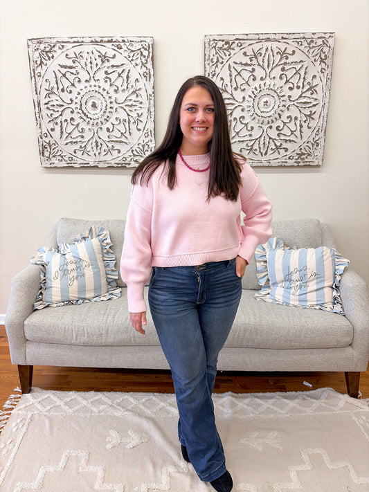 Regina Sweater | Blush Pink