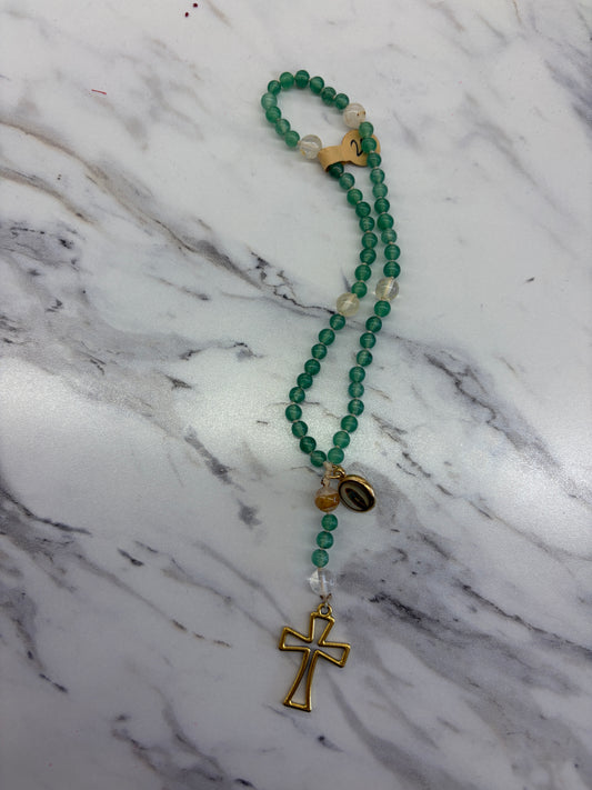 Mini Jade Rosary