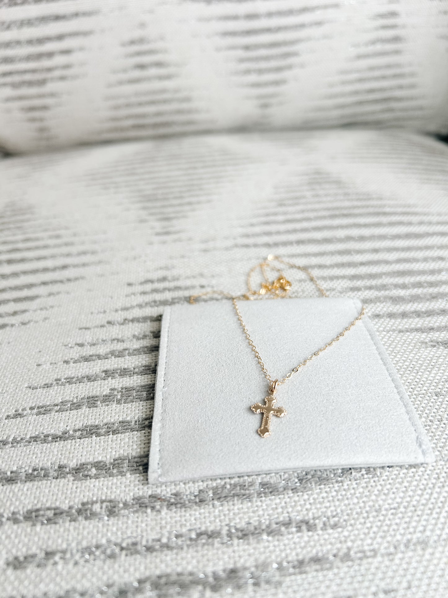 Mini Gold Cross Necklace