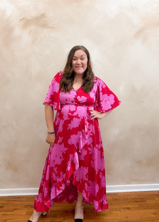 Lola Maxi Wrap Dress