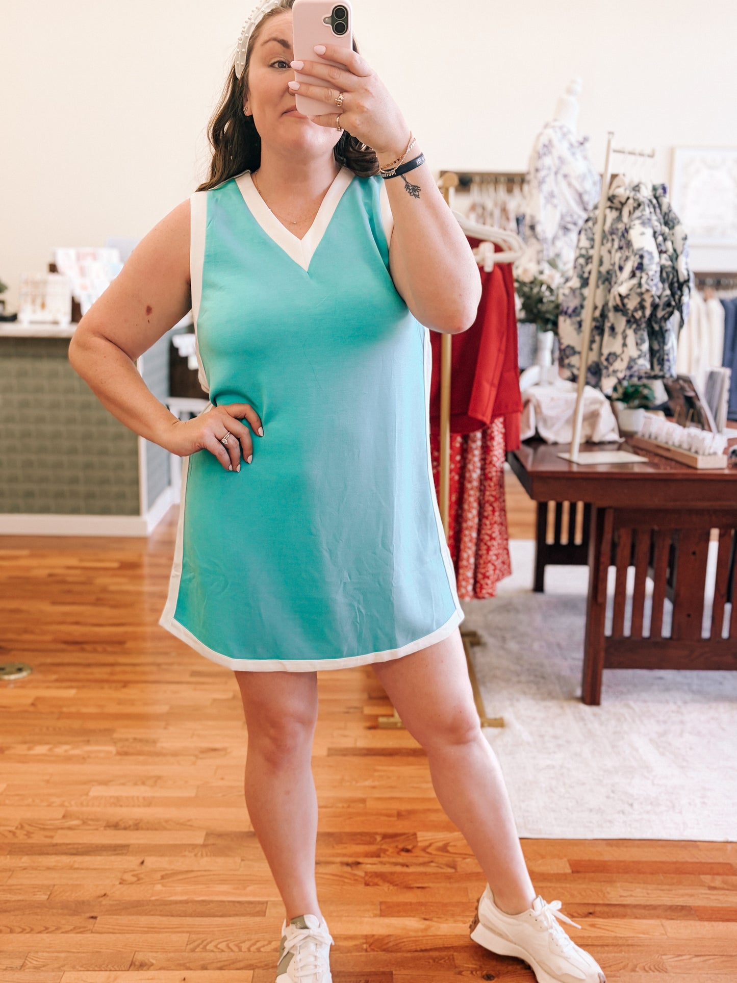 Ashley Athletic Dress | Sky Blue