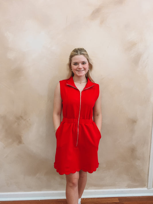 Zoe Scalloped Dress