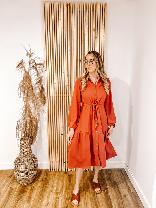 Lourdes Dress | Resurrection Red