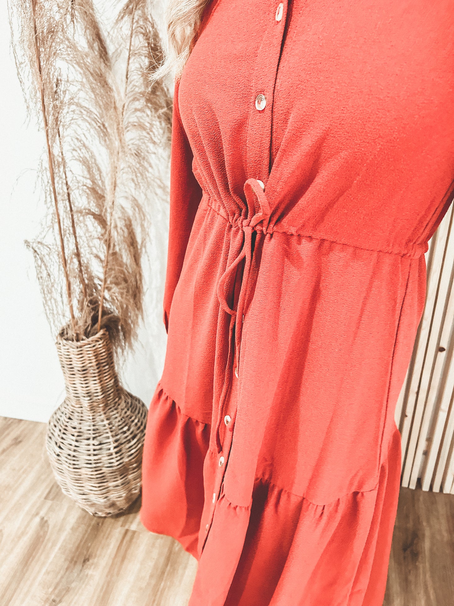 Lourdes Dress | Resurrection Red