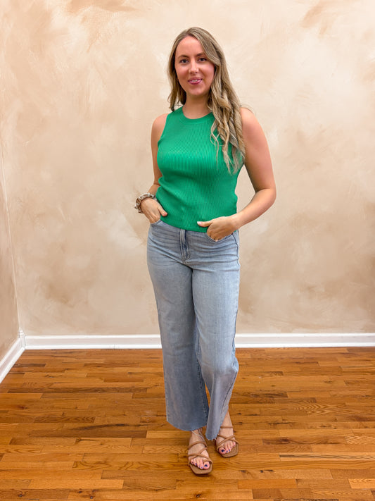 Jenny Knit Tank | Green