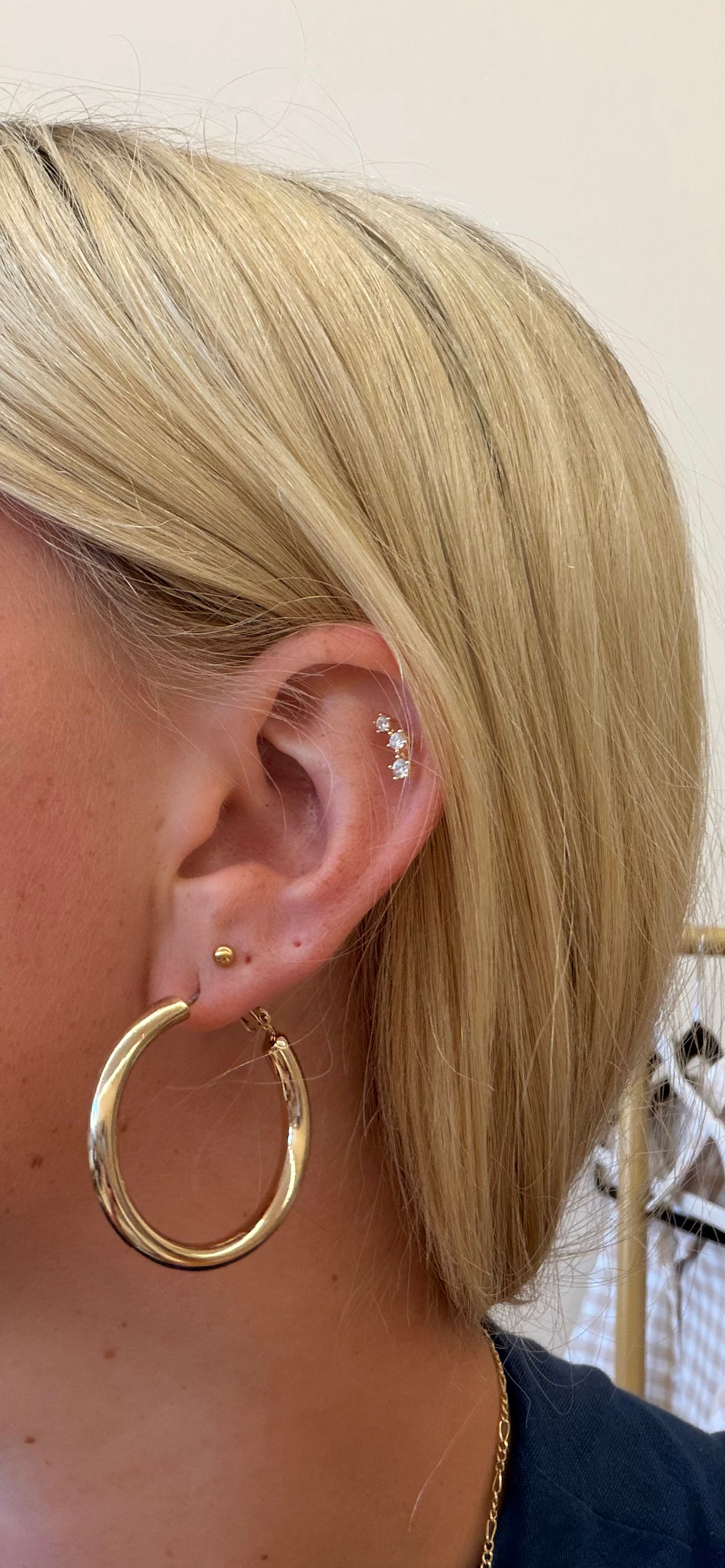Large Gold Bold Hoop